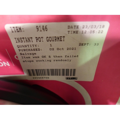 3068 - Instant Pot Gourmet       (292-131) * This lot is subject to VAT