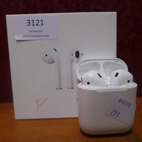 3121 - Apple Airpods & Case (model:- MV7N2ZM/A), original RRP £104.99 + VAT (293-5) * This lot is subject t... 