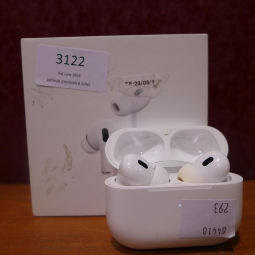 3122 - Apple Airpods Pro (2nd Gen) & Case (model:- MQD832M/A), original RRP £104.99 + VAT (293-6) * This lo... 