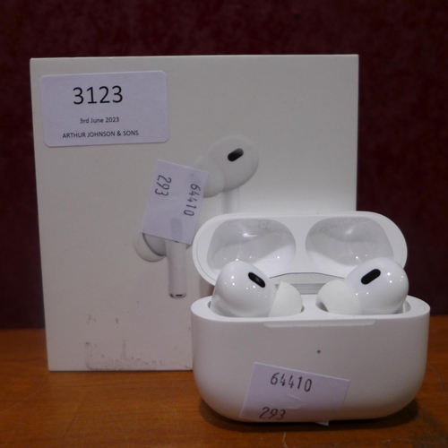 3123 - Apple Airpods Pro (2nd Gen) (model:- MQD83ZM/A), original RRP £189.99 + VAT (293-37) * This lot is s... 