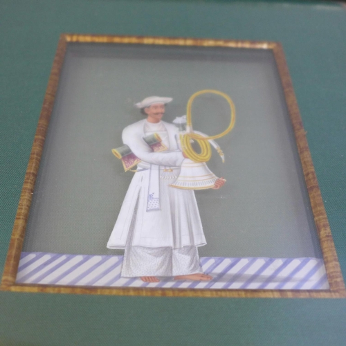 612 - A framed Indian 19th Century gouache company painting on mica