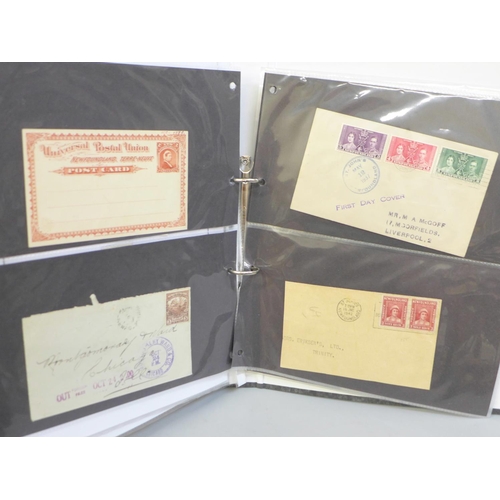 677 - Stamps:- Newfoundland stamps, postal history and postal stationery