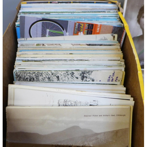 682 - A box of postcards, vintage to modern