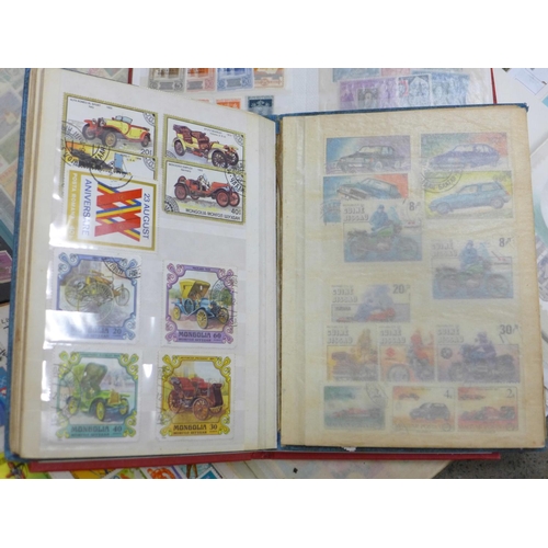 686 - Stamps:- box of stamp albums, covers, etc.