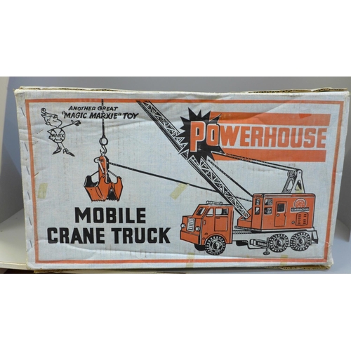 696 - A Marx Mobile Crane Truck, boxed