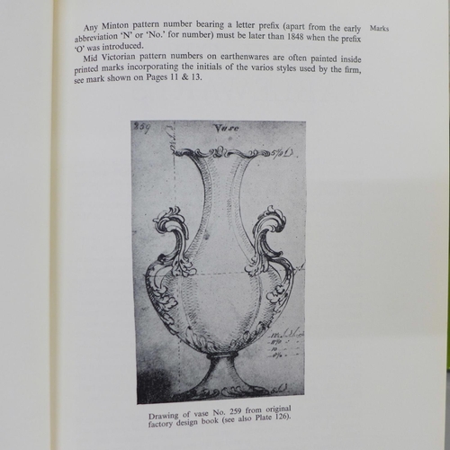 754 - Geoffrey A Godden; Minton First Period 1793-1850, Coalport and Coalbrookdale Porcelain, Encyclopaedi... 