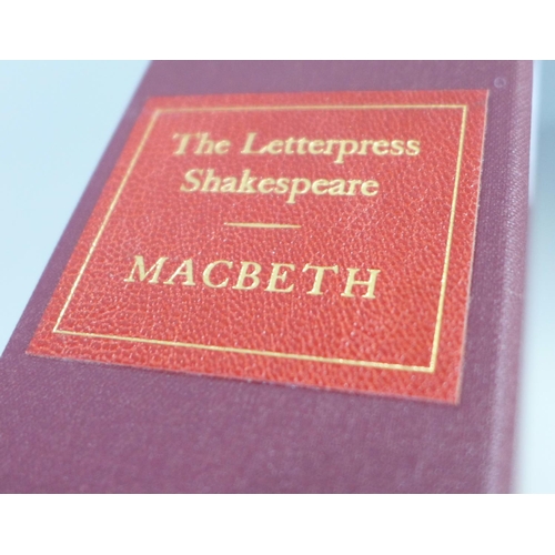 765 - The Letterpress Shakespeare Macbeth, numbered edition, published by the Folio Society