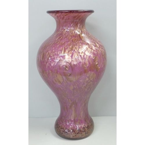 783 - A large Caithness Tsarina glass vase, 35cm