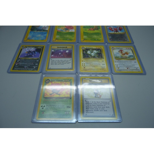 834 - Ten vintage rare Pokemon cards