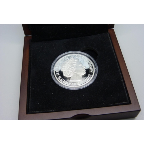 846 - A silver proof £5 coin, 70th Anniversary of The Dambusters, limited edition