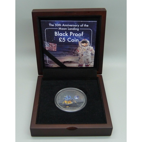 847 - A £5 silver coin, 50th Anniversary of the Moon Landing