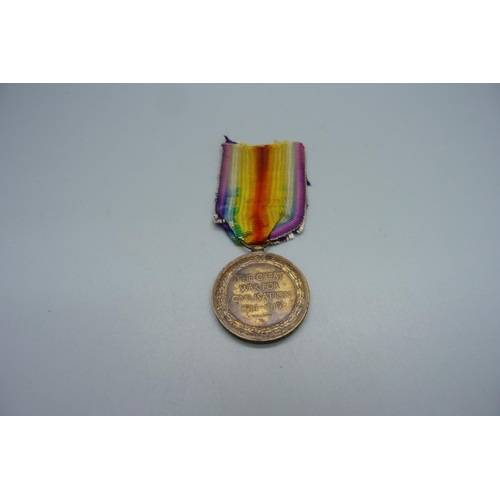 852 - A Naval WWI Victory medal, 225849 E. Warrell A.B. R.N.