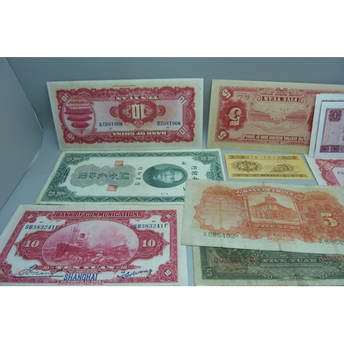 853 - Forty Chinese bank notes