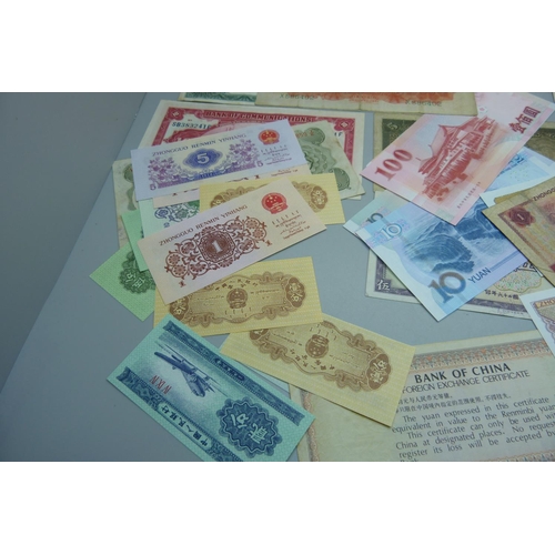 853 - Forty Chinese bank notes