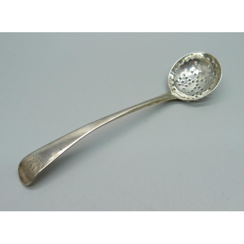 863 - A George III silver sifter spoon, 13g, 12cm