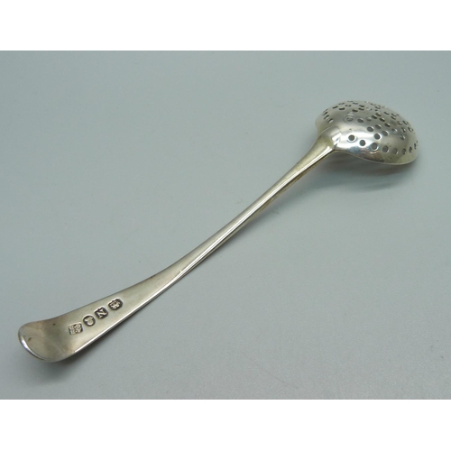 863 - A George III silver sifter spoon, 13g, 12cm