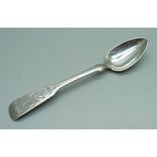 864 - A 19th Century Russian silver spoon, 23g