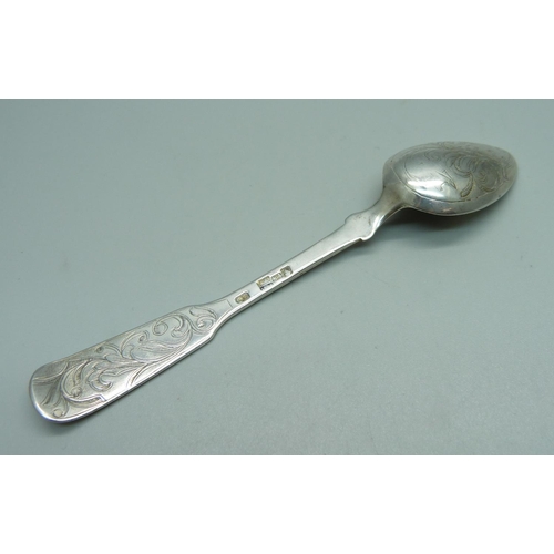 864 - A 19th Century Russian silver spoon, 23g