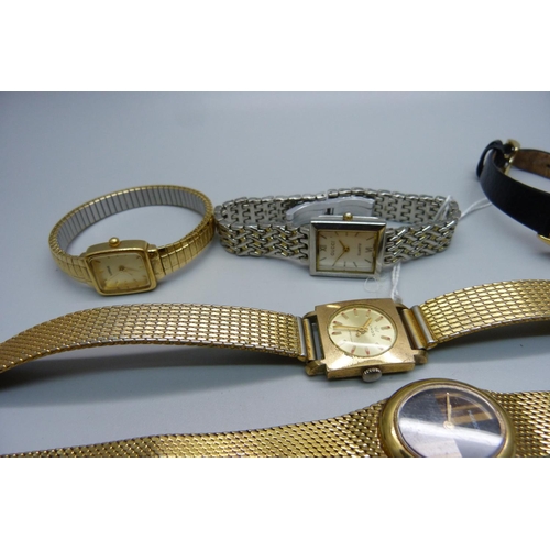 873 - A collection of lady's wristwatches