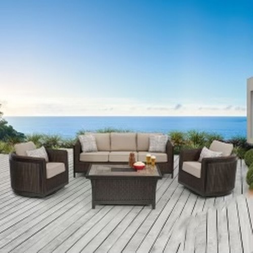 1552 - Agio Wellington 4 Piece Woven Deep Seating Set, Original RRP - £2333.33 + VAT (4157-7) *This lot is ... 
