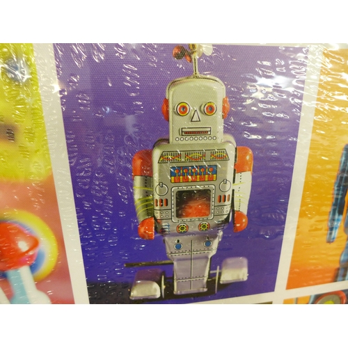 1592 - A Robot Metropolis print on canvas (60 x 80cm)