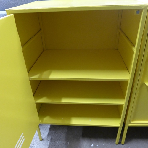 1433 - A yellow industrial style locker