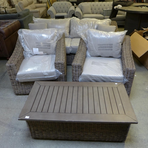 1548 - Ove Decors Denver 4 piece Woven Deep Seating Set, Original RRP - £1499.99 + VAT (4168-21) *This lot ... 