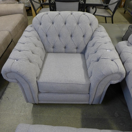 1562 - Bordeaux Fabric Chair M  Button Back 'Mushroom', Original RRP - £583.33 + VAT (4168-9) *This lot is ... 