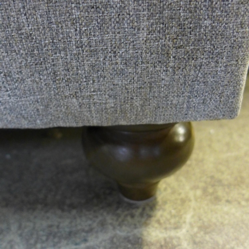 1563 - Bordeaux Fabric F/Stool M buttoned 'Mushroom', Original RRP - £308.33 + VAT (4168-10) *This lot is s... 