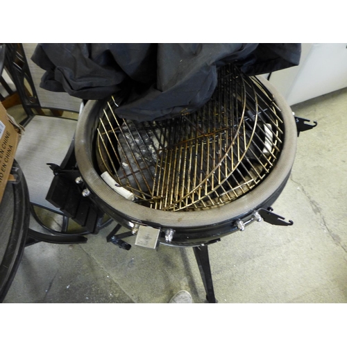 1586 - 24  Kamado Grill Black Inc Cover, Original RRP - £666.66 + VAT (4168-2) *This lot is subject to VAT