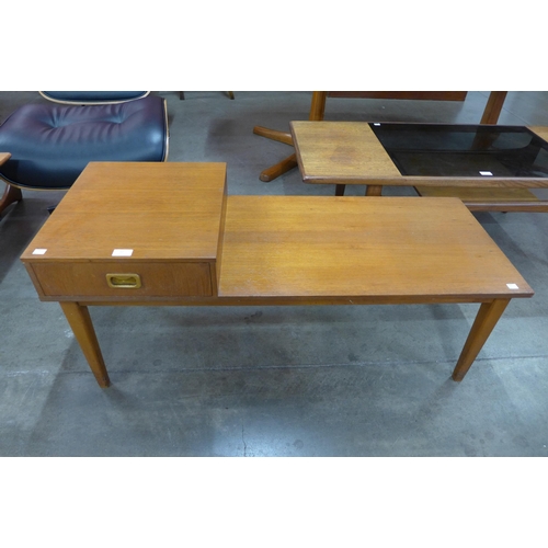 12 - A teak rectangular coffee table