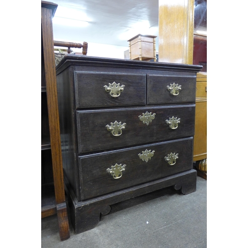 152 - A George III style oak bachelor's chest of drawers