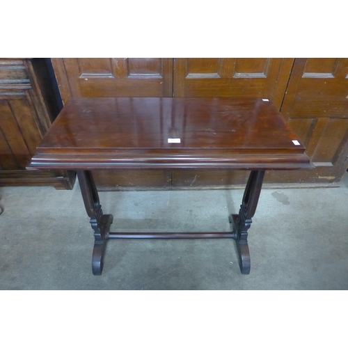 165 - A William IV mahogany side table