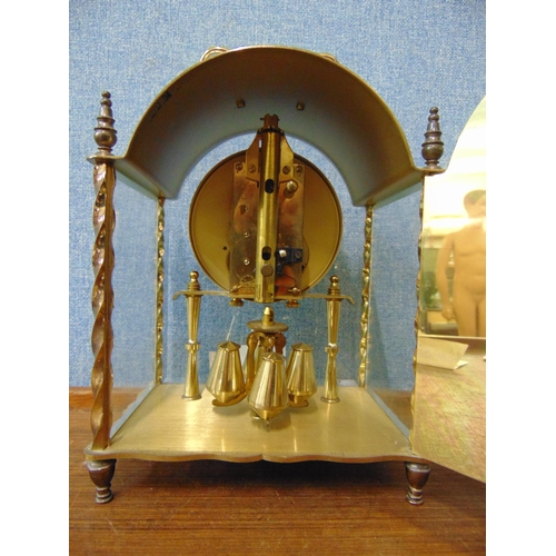 347 - A Koma brass 400 day anniversary clock