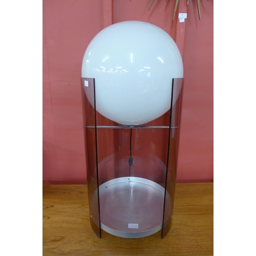 36A - A vintage Durlston Designs Ltd. lilac and white Perspex lamp