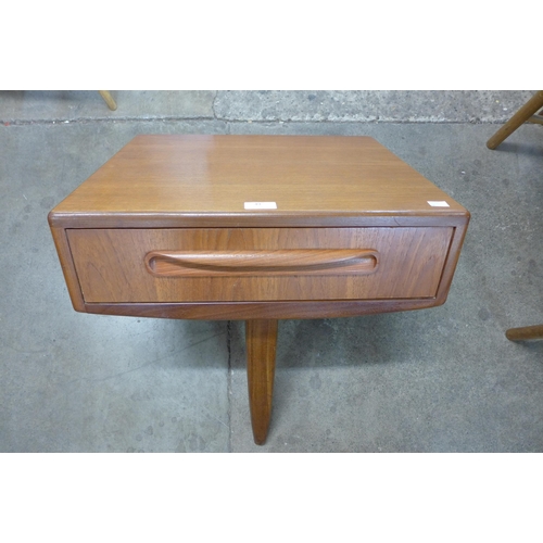 49 - A G-Plan Fresco teak floating bedside table