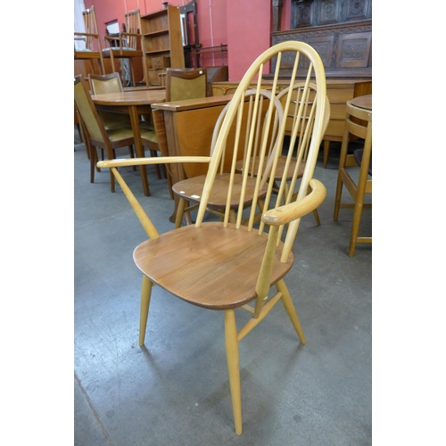 59 - A pair of Ercol Blonde elm and beech Quaker elbow chairs