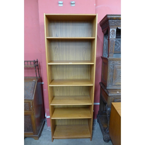 66 - A teak open bookcase