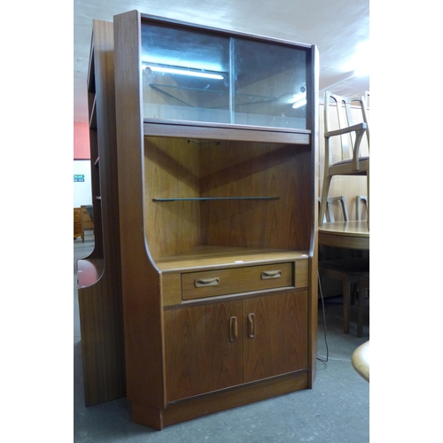 78 - A G-Plan Fresco teak freestanding corner cabinet