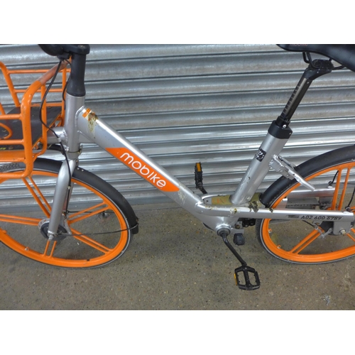 2217 - Mobike aluminium ex-hire minimal service bike - Police repossession