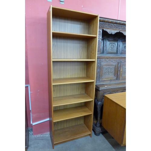 52 - A teak open bookcase