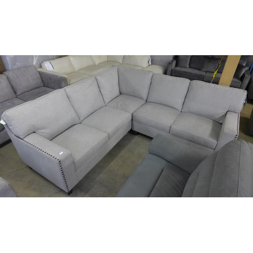 1454 - Ellen Fabric Sectional Large Sofa, original RRP £1166.66 + VAT (4165-28)(H 96.6 x W 245.2/247.7 x D ... 