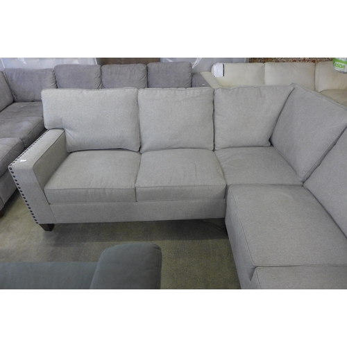 1454 - Ellen Fabric Sectional Large Sofa, original RRP £1166.66 + VAT (4165-28)(H 96.6 x W 245.2/247.7 x D ... 