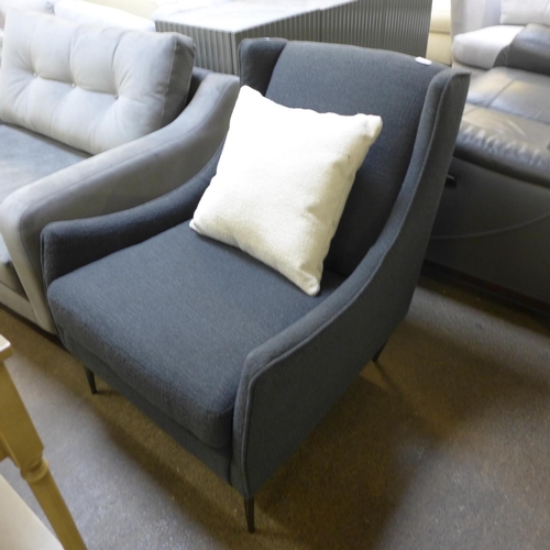 1459 - A grey Grand Designs textured weave upholstered side chair