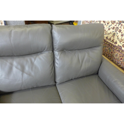 1510 - Barrett Leather 2 Seater Power Recliner sofa  , Original RRP £1166.66 + vat  (4167-11)   * This lot ... 