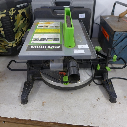 2011 - Evolution chop saw (cuts wood, metal and bricks) - used occasionally