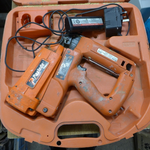 2028 - Paslode Impulse electric nail gun  in case