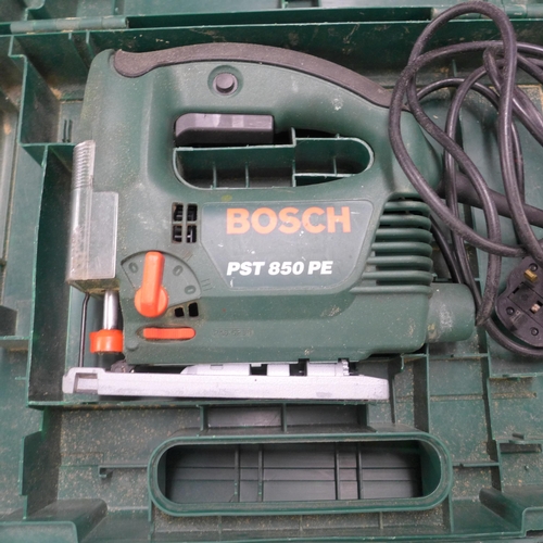 2035 - Bosch jigsaw (PST850PE), Bosch drill (PSB24VE-2) drill with battery & charger