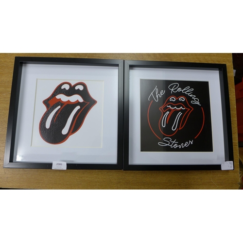 2086 - Pair of Rolling Stones prints