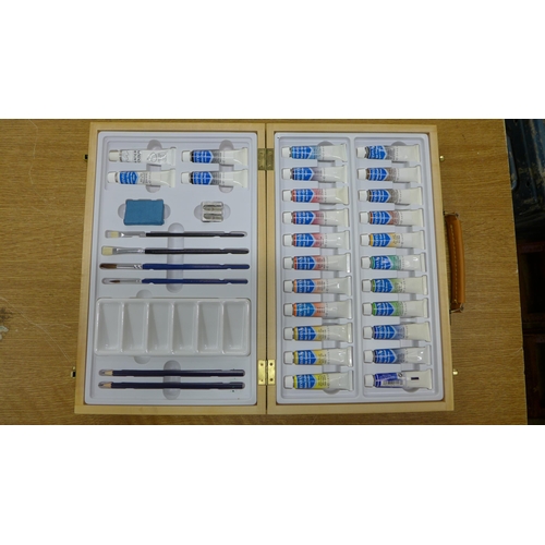 2096A - A Reeves watercolour paints set, cased